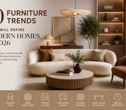 10 Furniture Trends That Will Define Modern Homes in 2026.